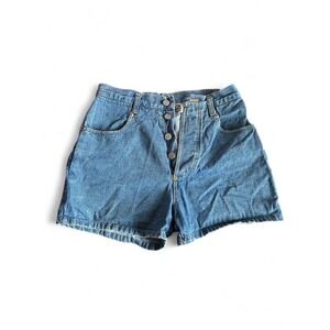 Vintage Denim Shorts Skater 90s High Rise Button Fly Carpenter Utility Shorts 5